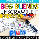 Beginning Blends Unscramble Phonics Science of Reading Lit