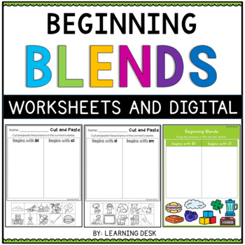 Beginning Blends Worksheets- Consonant Blend Worksheets ...