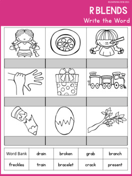 beginning blends worksheets r blends worksheets by learning desk