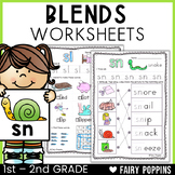 Beginning Blends Worksheets | R Blends, L Blends, S Blends