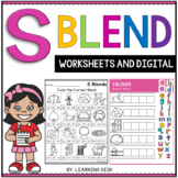 Consonant Beginning S Blends Worksheets Kindergarten First