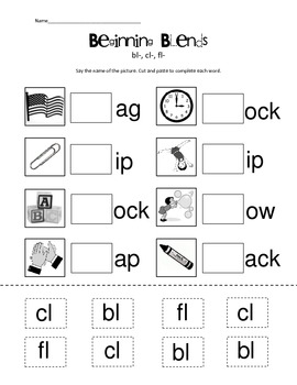 Bl Blends Worksheets Teaching Resources Teachers Pay Teachers