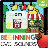 Beginning CVC Words Apples Kindergarten Reading Google Slides