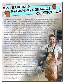 Preview of Beginning Ceramics: A COMPLETE CURRICULUM - Everything you Need for a Semester!