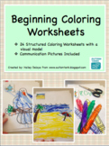 Beginning Coloring Worksheets for Kids with Autism