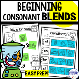 Beginning Consonant Blend Worksheets, S , L & R blends, In