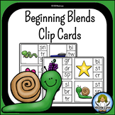 Beginning Consonant Blends Clip Cards | Center Activity
