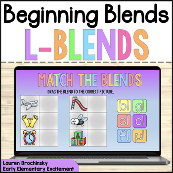 Preview of Beginning Consonant Blends Phonics Activities; L-Blends