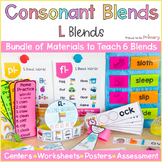 Beginning Consonant Blends Worksheets, Centers & Posters: 