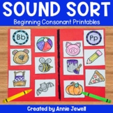 Beginning Sounds Picture Sorts - Consonant Sounds