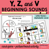 Beginning Consonant Sounds Games Y Z V Letter Name Alphabe