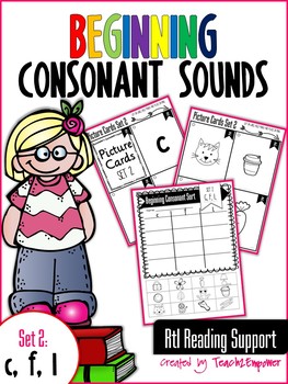Preview of Beginning Consonant Sounds Set 2: C, F, L