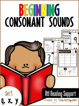 Preview of Beginning Consonant Sounds Set 7: Q, X, Y