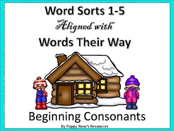words their way word sorts beginning