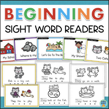 Preview of Beginner Readers Decodable Kindergarten Sight Word Emergent Books Decodeable