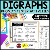 Beginning Digraph Activities & Word Work Centers