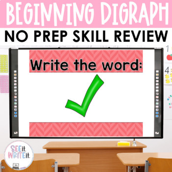 Preview of Beginning Digraph Activities Word Work | Digital Reading Center