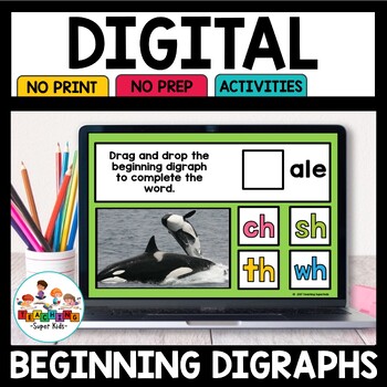 Preview of Beginning Digraphs Digital Activities for Google Classroom™