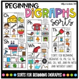 Beginning Digraphs Picture Card Sorts