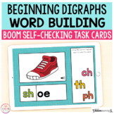 Beginning Digraphs Word Building Boom Cards™ | Digital Task Cards