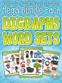 Beginning Digraphs Word Sets Clipart Mega Bundle {Zip-A-De