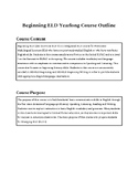 Beginning ELD/ESL Course Outline (California)