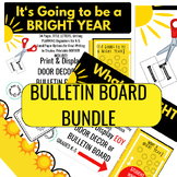 Beginning & End of Year Bulletin Board Door Decor BRIGHT Y