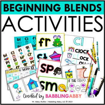 Beginning & Ending Consonant Blends Phonics Bundle | Kindergarten ...