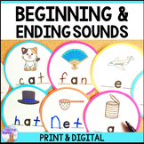 Beginning & Ending Sounds Word Work Center