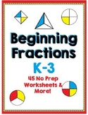 Beginning Fractions - Halves, Thirds and Fourths - 45 No P