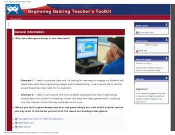 Preview of Beginning Gaming Teacher's Toolkit