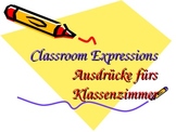 Beginning German Classroom Expressions