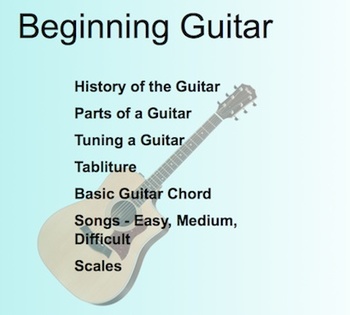 Preview of Music: Beginning Guitar SMARTboard