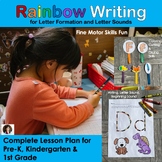 Beginning Handwriting with Rainbow Writing & Letter Sounds,