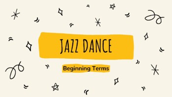 Preview of Beginning Jazz Dance Terms