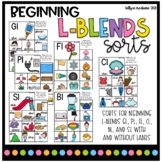 Beginning L-Blends Picture Card Sorts