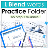 Beginning L Blends Worksheets Consonant Blends Activities