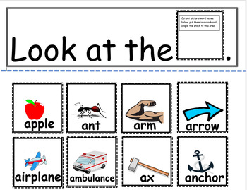 Preview of Beginning Letter & Sight Word Sentence Builders A-Z