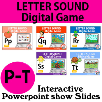 Beginning Sounds, PowerPoint Games, Click n' Reveal Activities