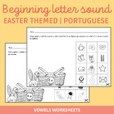 Beginning Letter Sound Portuguese | Easter themed | Som in