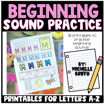 Preview of Beginning Sounds Worksheets / Letter Sounds Printables