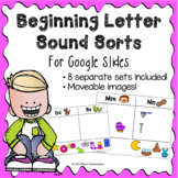 Beginning Letter Sound Sorting for Google Slides - Digital