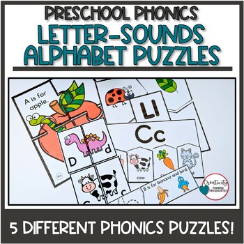 Beginning Letter Sounds Alphabet Puzzles For Phonics Reading Intervention