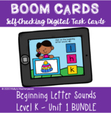 Beginning Letter Sounds Boom Cards™: Phonics Level K - Uni