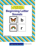 Beginning Letter Sounds File Folder {Kindergarten/Autism/S