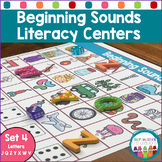 Beginning Letter Sounds Game & Centers | Initial Sounds Wo