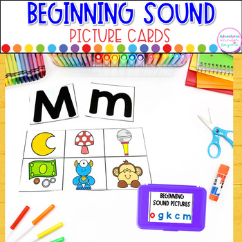 Preview of Beginning Letter Sounds Picture Cards Letter Identification and Beginning Sounds