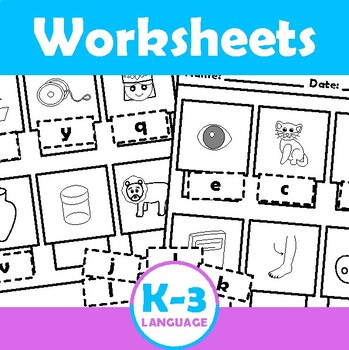 beginning letter sounds worksheets by k 3 resources tpt