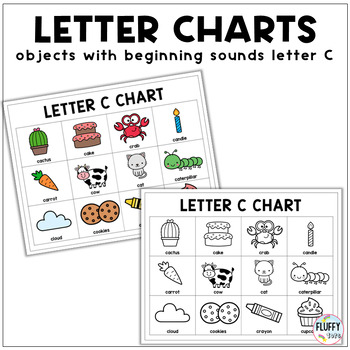 Beginning Sounds Letter C Worksheet by Fluffy Tots | TpT