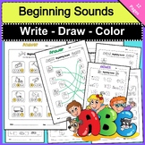 Beginning Letter sounds worksheets -Alphabet Worksheet-Beg